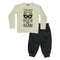 JBC BOYS ASH WHITE BATMAN premium Cotton Tshirt 2 Piece Set