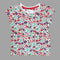 TU Girls All Over Flower Print Premium Soft Cotton Tshirt