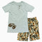 Open Trails Boys Henley Cotton Grey Truck 2 piece set