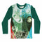 HnM Galactic Hero Feel Less Print Boys Green Tshirt