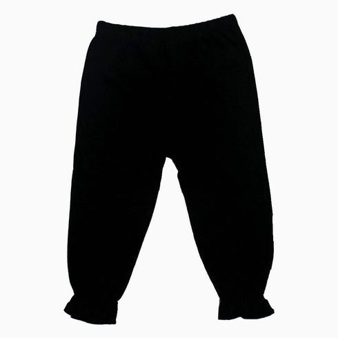 LUPILU Apple applique Black 2 piece Girls Night Suit Set