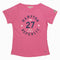 Hampton Republic Embroidered Girls Pink Premium Cotton TShirt