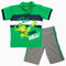 Ninja Lets Kick Shell Boys Green 2 piece Set Polo