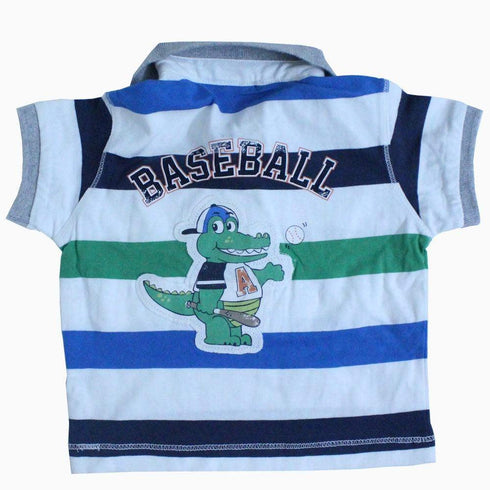 Baby club club baseball strips t-shirt