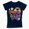 Peace and Love Girls Royal Blue Long Tshirt