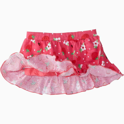 Young heart white and pink Polka dot Strawberry