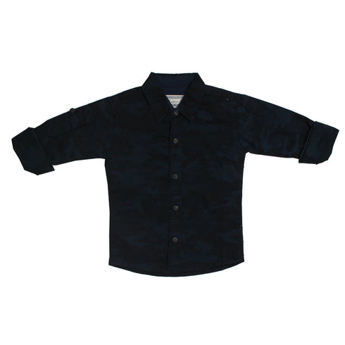 OSHKOSH Camouflage Blue Premium Cotton Casual Winter Shirt