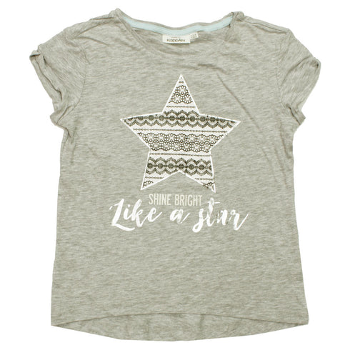 KAPPAHL Like Star Silver Foil Print Premium Cotton Tshirt