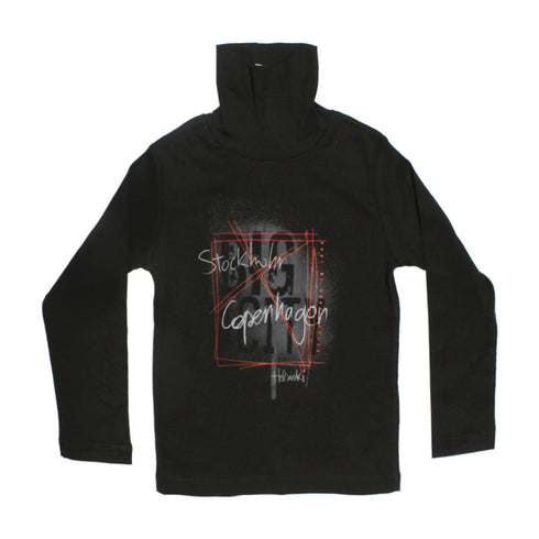 KIABI Big City Grey Boys Premium Cotton High Neck