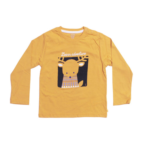 OBAIBI Learn Adventure Yellow Premium Cotton Tshirt