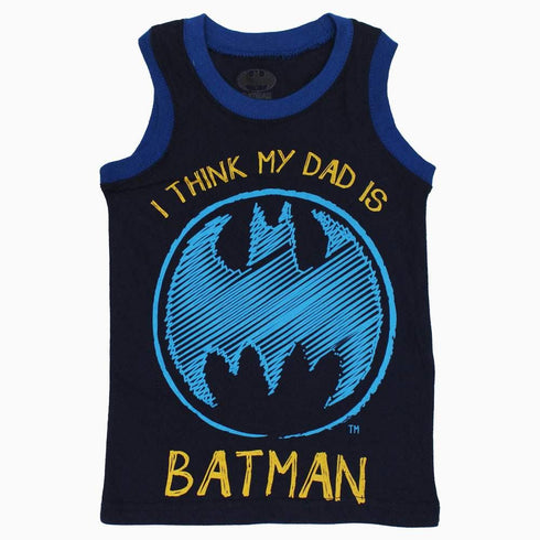 My dad is BATMAN navy Boys 2 piece Set