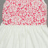 Gee Gee Girls Knitted Flocked Flowers Pink and White Knitted Dress