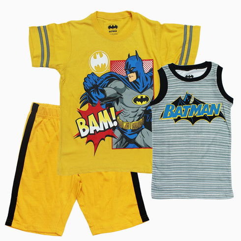 BatMan BAM Yellow Boys 3 Piece Set