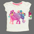 Mango Glitter Print Elephant Girls White Premium Cotton 2 piece Bundle
