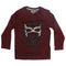 BOGI Tiger Mask Embroidery Maroon Boys Premium Cotton Tshirt