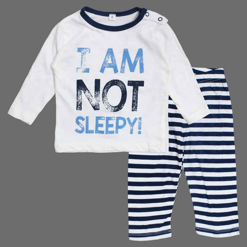 Not Sleepy Boys Blue 2 Piece Night Suit