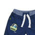 SMURF White Dori Smurf Embroidery Blue Boys Cotton Short