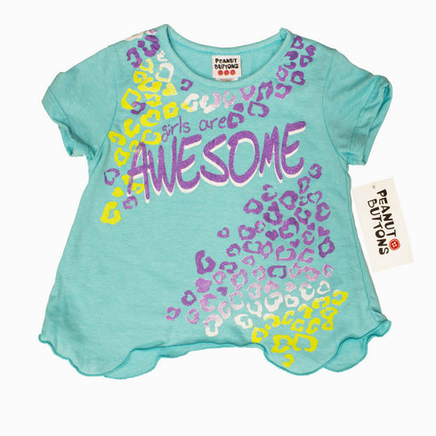 Peanut Buttons Awesome Light Blue Girls 3 Piece Set