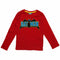 BATMAN Chest Print Boys Red Premium Cotton Tshirt