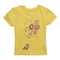 MOTHER CARE Bird with Flower Print Premium Cotton Yellow Tshirt