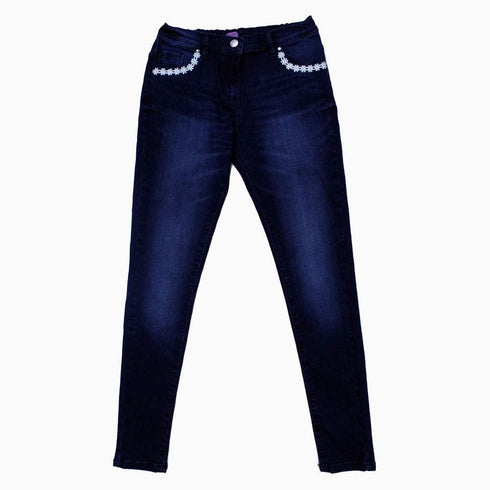FnF Fashion Lace Girls Blue Jeans