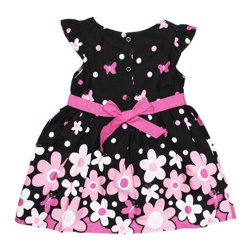 LC WAIKIKI Light Purple Flowers and Butterflies 2 Piece Dress Set