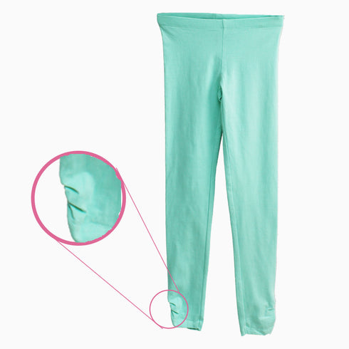 URB light green Solid Colour Premium Cotton legging