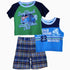 Peanut Buttons Beach Petrol Boys 3 piece suite