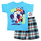 PUP a Wheelie Boys Light Blue Woven 2 piece Set
