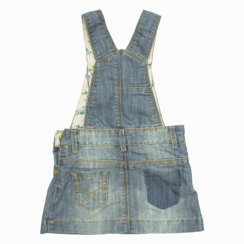 Zippy baby Girls Star Applique Denim Dungaree Skirt