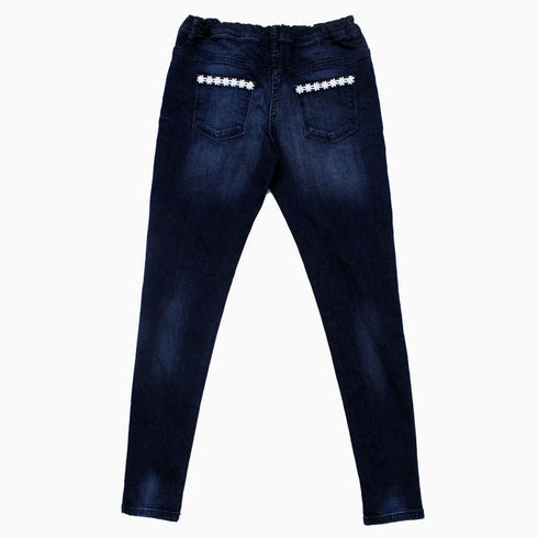 FnF Fashion Lace Girls Blue Jeans
