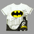 BatMan Chest Print White Boys Premium 2 Piece Set