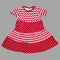 Lolly Wolly Red Multi all over Pattern Girls Cotton Dress