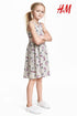 HnM All over unicorn Print Premium Cotton Grey Dress