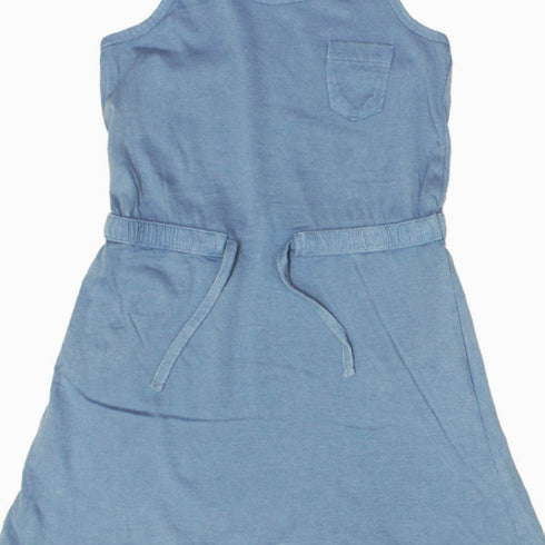 ALIVE Premium Cotton Blue Girls Dress