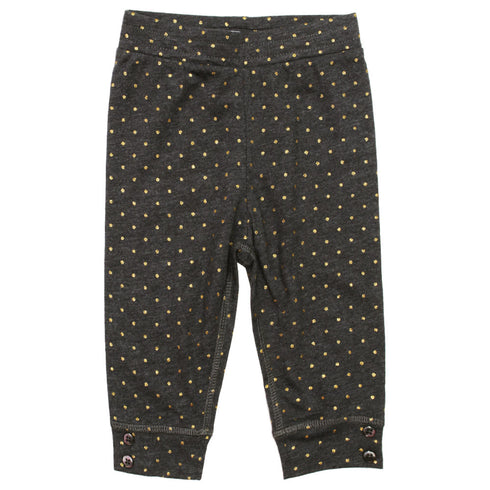 Rmini All over Shiny Polka Dots Premium Cotton Grey Legging