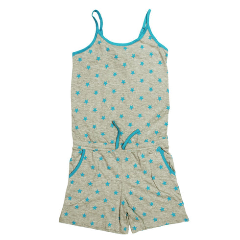 COOL YOUNG All over Stars Heather Grey Cotton Jump Suit