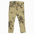 Berksha All over Flower Printed Girls Light Brown Cotton Twill Pant