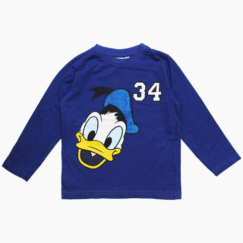 DISNEY Donald Duck 34 Boys Blue Premium Cotton Tshirt