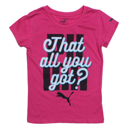 PUMA Thats all you Got premium Cotton Pink Tshirt