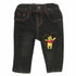 CPD Pooh Cross Stitched Black Boys Denim Jeans Back