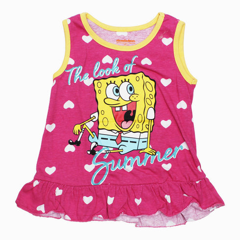 Sponge Bob Look Of Summer Girls Pink 2 Piece Set