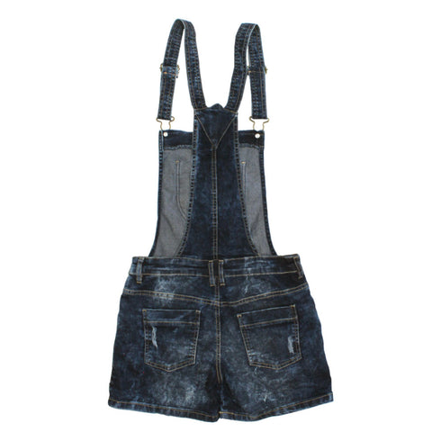 TAMMY GIRL Light Ripped Acid Washed Denim Girls Dunagaree