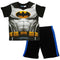 BATMAN Chest Print Premium Cotton Black Boys 2 Piece Set