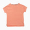 KIABI Girls Light orange and White Stripes Premium Cotton tshirt
