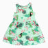 HnM Jungle Watercolour Print Light green Premium Cotton Girls Dress