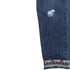 MATALAN Bottom Embroided LIte Ripped Blue Girls Denim Jeans
