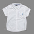 PIAZIA ITALIA Embroidered Pocket Premium Poly Cotton White Half Sleeves Shirt