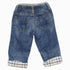 BABY GAP Inner Ribbed Bottom Folded Cotton Checks Boys Denim Jeans