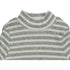 NUTMEG Disco Grey Stripes Girls premium Cotton High Neck